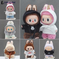 【FY】  For 17cm Labubu Doll Clothes Fashion Doll Clothes Color Match Hoodies Dolls Accessories Cute D
