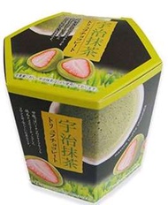 日本京都土產—宇治抹茶士多啤梨朱古力