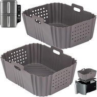 Pelapik Penggoreng Udara Silikon BYKITCHEN untuk Ninja SL401 Double Stack 2 Basket Airfryer, Pelapik