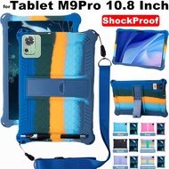 for Tablet Galaxy Tab M9pro M9 Pro 10.8 Inch Android Tablet PC Soft Shockproof Solid Color Back Stan