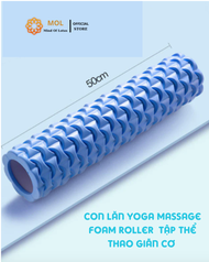 Ống lăn massage/ Làm Giãn Cơ Cấu Trúc 4D Size 30cm/45cm/50cm trong Yoga/GYM/PILATE Foam Roller Tác Đ