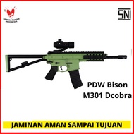 || PROMO / M301 KAC PDW Mainan Tembak Tembakan Pdw Bison Dcobra M301 KAC PDW Popor Lipat Lite Series