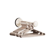 2Pcs Punch-free Wall-mounted Retractable Foldable Hanger Organizer Suction Cup Hanger Storage Rack R