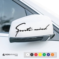 Mind Sticker Sports Car Rearview Mirror Sticker