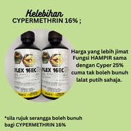 Racun Serangga Cypermethrin 16% Cypermethrin ulat daun ratus pengorek tongkol bena hijau koya afid