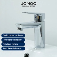JOMOO Basin Tap Single Cold Basin Sink Faucet Bathroom Water Tap Deck Mounted Chrome(SG STOCEK)