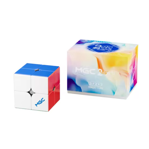 YJ MGC Beta 2x2 Omni Postitioning Aurora Magic Cube YongJun MGC Beta 2x2 Speed Cube Puzzle Toys Kid 