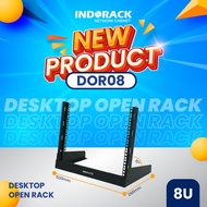 INDORACK DOR08 - Desktop Open Rack 8U Depth 290mm Audio Receiver Rack