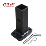 【Swift Spark】 Trailer 50 X 50 Mm Pintle Hook Hitch Adapter Plate Mount Camper Rv Parts Caravan Acces
