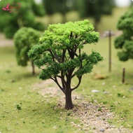 [Abbraccia] Model Tree with Green Foliage Plastic Miniature Model Trees Diorama Tree Authentic Diora