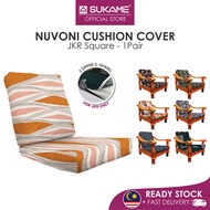SUKAME Nuvoni Cushion Cover (JKR) 1 Pair / Segi Empat Sarung Kusyen Kerusi Kayu Sepasang