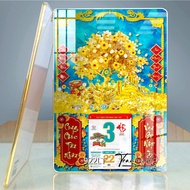 Lịch Phúc Lộc Thọ tráng gương Lịch Gỗ Tài Lộc Lịch chữ Lộc thư pháp và Lịch Cá Chép quần tụ tráng gư