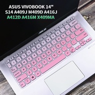 READY STOCKING Asus Keyboard Cover Vivobook S14 Keyboard Protector Vivobook 14 M409D A409J A416J A412D A409M M409B A412FL A416M X409 X409DA X409MA A409F X412 Y406U A412D M415D Vivobook 14 Silicone 14 inch Laptop Asus i3 10th gen keyboard Film