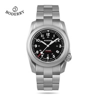 Boderry Voyager Field Watch Titanium Automatic Dive Wristwatch 100M Waterproof Titanium Bracelet Top Clock Military Watch Men