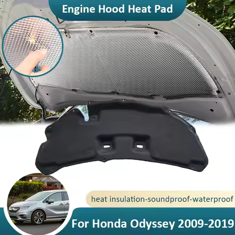 For Honda Odyssey RB3/4 RC MK4 MK5 2009~2019 Front Hood Engine Sound Heat Pad Fireproof Insulation C