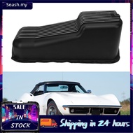 seashorehouse Luocute Aluminum Oil Pan Cast  4 Quarts Finned Black Powder Coated for 2 Piece Rear Ma