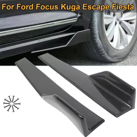 For Ford Focus MK2 MK3 MK4 Fiesta Ecosport Mondeo Fusion Transit B-MAX Side Skirt Extension Protecto