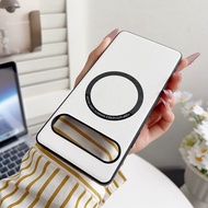 For Sony Xperia 10 VII Xperia10VII Case Luxury PU Leather Matte PC Hard Magnetic Phone Cover Casing 