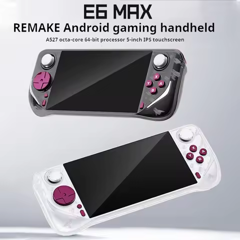 E6MAX Dual System Android Psp Handheld Game Console 5-Inch Ips Full Fit Screen Palm Game Wifi 6 Touc
