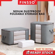 FINSSO : Sedum 105L Storage Box Blanket Storage Bag Foldable Clothes Storage Box Cloth Blanket Organ