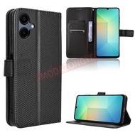 Cho Samsung Galaxy A06 5G vỏ điện thoại Lật điện thoại di động Chủ Đứng Samsung A06 5G SM-A066B Vỏ V