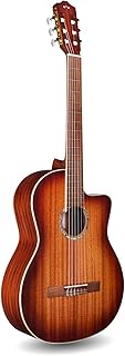 Cordoba C4-CE Edge Burst Cutaway Classical Acoustic-Electric Nylon String Guitar, Iberia Series