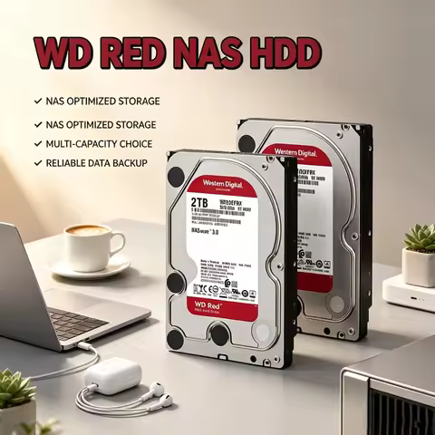 WD Red 3.5" SATA 6Gb/s NAS Internal HDD, 2/3/4/6TB,5400RPM,64MB Cache, Stable Storage for NAS Server