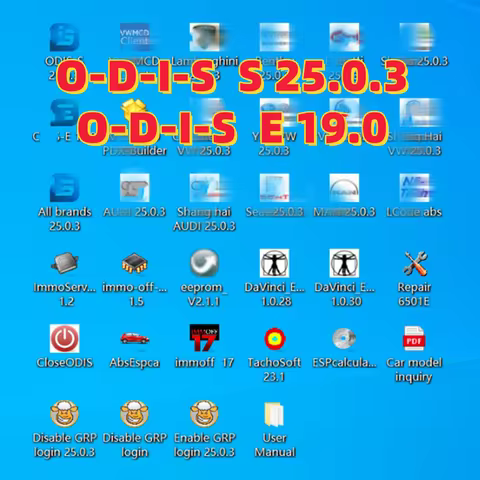 2025 latest version Odis Service 25.0.3 or Odis Engineering 19.0.0 database of 6154A for au/di v/w s
