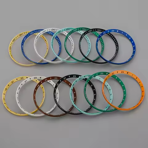 24-hour scale copper chapter ring, diameter 30.5 mm, suitable for Seiko SKX007, SKX009 SPRD watch ca