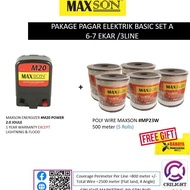Crilight MAXSON Electric Set Fence M20 2.0 Joule MP23W Complete Set (6 Hingga 8 Ekar)