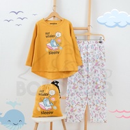 Bobobear Girls' Pajama Set Not Whaley Sleepy