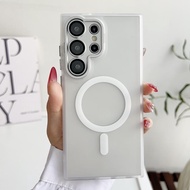 เคสศัพท์ ตัวเลนส์ สำหรับ Samsung S25 Ultra S24 Ultra A56 5G A36 A16 A06 S24 FE ฝาครอบศัพท์แม่เหล็ก ร