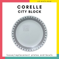 Corelle City Block Loose Replacement (Sold Individually) Pinggan Mangkuk