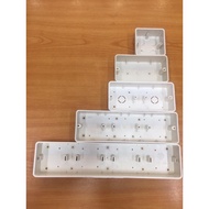 pvc hard conceal box (white)(3x3-KO1/3x6-KO2/3x7-KO3/3x10-KO4/3x12-KO5)