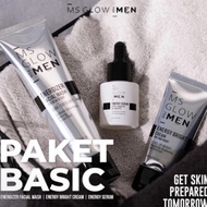 ms glow paket men / ms glow sunscreen spray / ms glow facial wash men