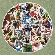 50PCS Funny Italian Brainrot Anomalie Stickers for KidsTung Sahur Ballerina Cappuccino Sticker