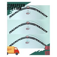 Sticker Magnum LTD Stripe Reflective for Be11 Helmet Same Ori