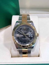 👑[現貨]🔥🔥Rolex Datejust 勞力士日誌型系列 116333 灰綠羅馬 41mm錶徑 間18k黃金 自動機械 有保卡✅ rolex/rolex submariner/rolex dayt