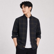 KEMEJA Brill Eighty EIGHT - Premium Long Flannel Shirt Navy Dol Army Dgry 88 L3907