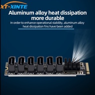 XT-XINTE M.2 to sata3.0 Expansion Card M2 M-EKY NVME to SATA Adapter NAS Cluster Hard Disk Expansion