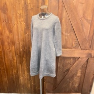 giordano ladies Grey Wool Knitted Dress