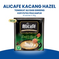 Alicafe Tongkat Ali & Ginseng White Coffee Hazelnut (36g x 15 Sachets) – Creamy Nutty Coffee
