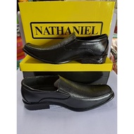 AUTHENTIC Natasha Corporal Men's Black Shoes ( Men School Shoes Office Leather Pvc )