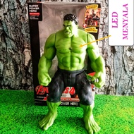 Hulk Toy Action Figure LED Light Up Size 20cm x 10cm Packing Dus Plastic Material SNI Brand J N J