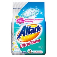 Kao Attack Detergent Powder Ultra Power (240g) Serbuk Baju Attack Detergent