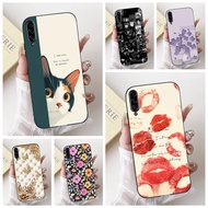 For Samsung A90 5G Case Black Cute Cat Fashion Funny Silicone Shockproof Phone Case For Samsung Gala