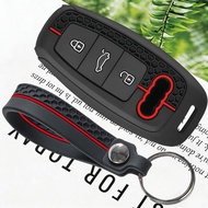 Silicone Car Smart Key Case Cover For Audi A3 8Y A4 A6 A7 A8 E-tron Q5 Q8 C8 D5 Auto Styling Protect