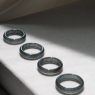 寶淇 - 冰烏雞戒指 - 天然A貨翡翠