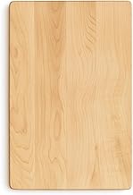 Hard Maple Cutting Board for Kitchen 16”X10” – 1.0” Thick, Reversible Wood Cutting Boards with Invis