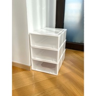 Uncle Dake Plastic Drawer Storage Box Desktop Wardrobe Storage Box Width 25cm Depth 34cm